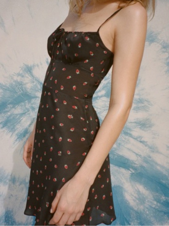Realisation Par Dresses & Skirts - Realisation Par Inez Dress in Black Strawberry